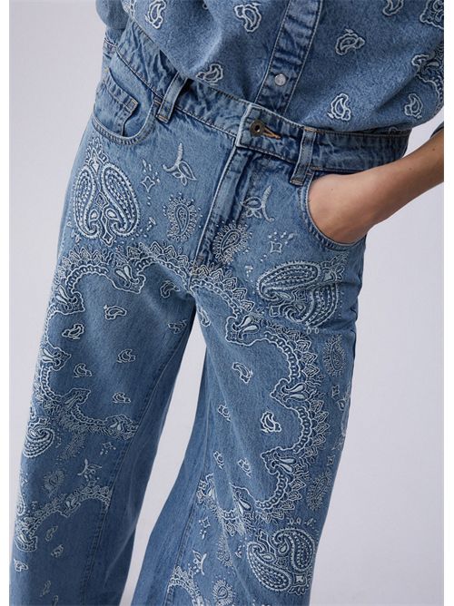 Jeans flare con ricami LIU JO | UA6147D0313/79016